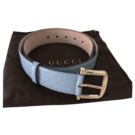 sky blue gucci belt|Gucci Belts for Women .